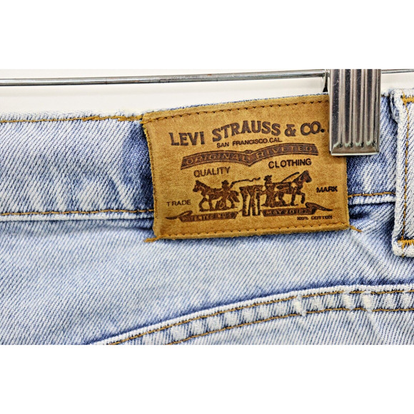 Levi's 626 Vintage Philippines Denim Jeans Raw Hem 28X27 Leather Tag - Picture 8 of 14